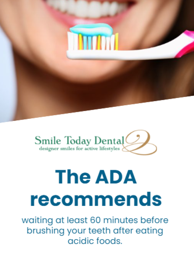 The ADA recommends