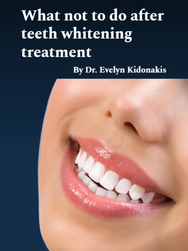What not to do after teeth whitening treatment